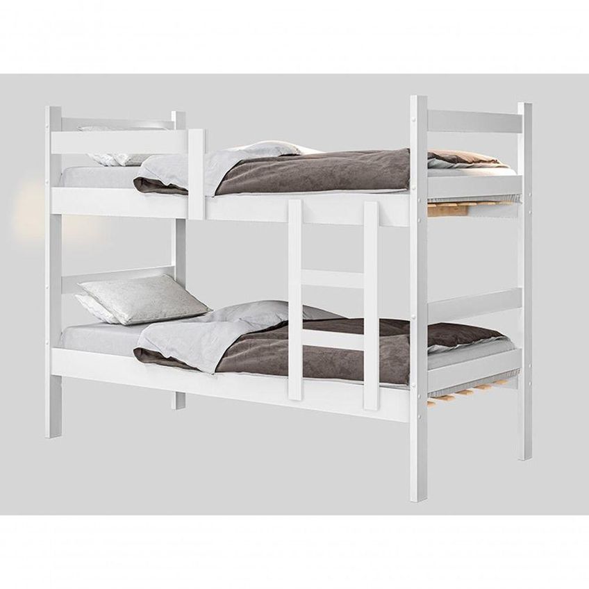 Beliche Solteiro Porto Com Escada MDF Branco Gabrielli Móveis - imagem 3