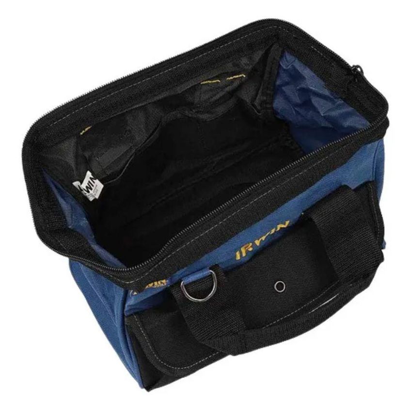 Mala 12 Irwin Standard Para Ferramentas Com Compartimento Principal Em Ziper Azul E Preta - imagem 4
