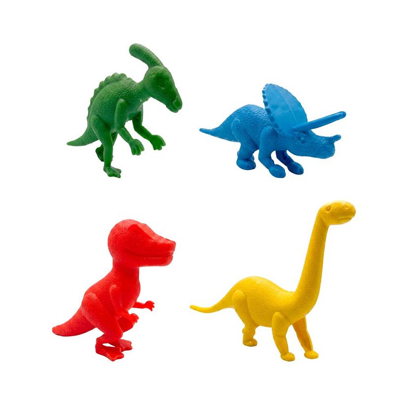 Kit 16 Mini Dinossauros Coloridos Super Dinos Brinquedo Infantil - imagem 4