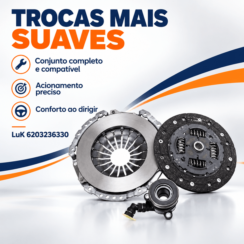 Kit De Embreagem Com Atuador Cobalt Corsa Meriva Montana Onix Prisma Luk 6203236330 - imagem 5