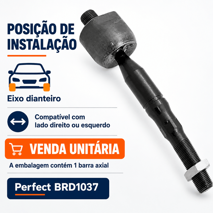 Axial De Direção Mitsubishi L200 1994 Até 1995 Perfect Brd1037 - imagem 5