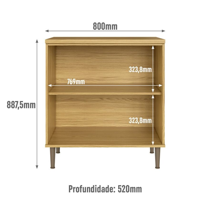 Balcão Copenhague 2 Portas 80cm Co17200 Decibal - imagem 3