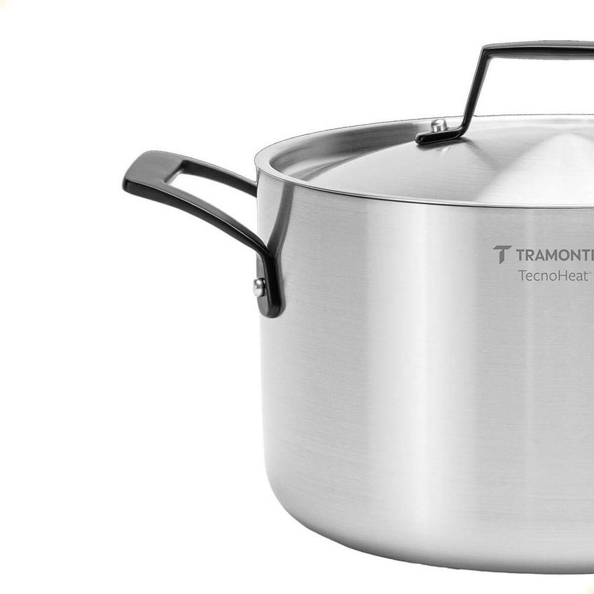 Caçarola Tramontina Grano Black Funda Em Inox Corpo Triplo 20 Cm 3,8 L 62584200 - imagem 4