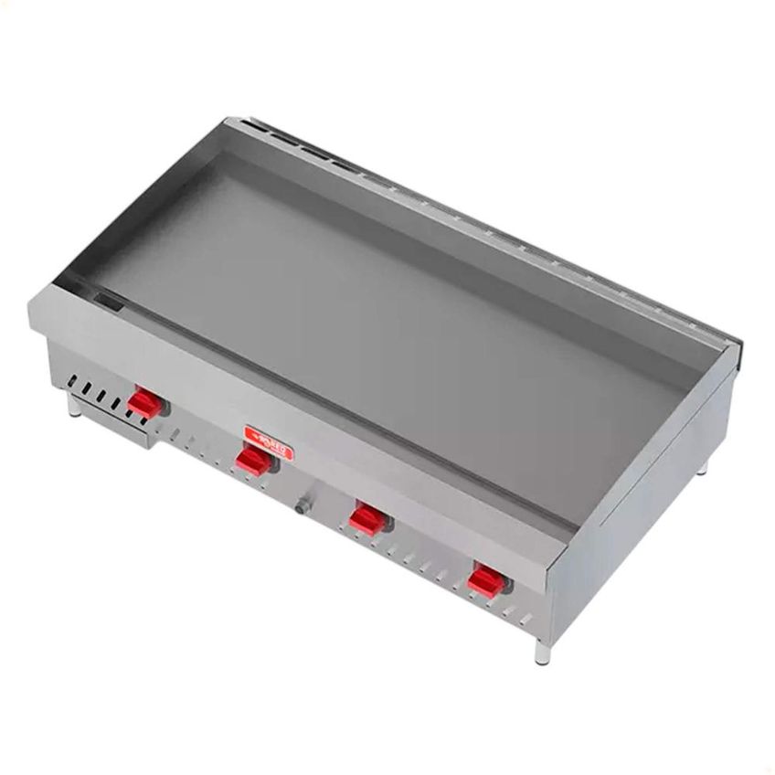 Chapa De Fritura A Gás Exportação Red Chameleon 122 Cm Aço Carbono 19mm Chexp1220-g19 - imagem 5