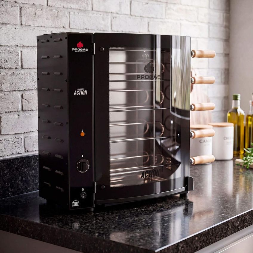Forno Assador Rotativo Action Elétrico Progás Prac-05e 5 Espetos 220v - imagem 2
