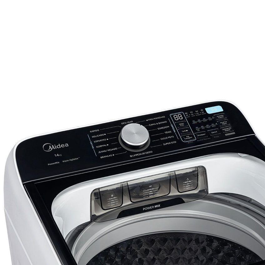 Lavadora De Roupas Midea 14kg Wave Agitador Branca 127v (ma512w140a/wk04) - imagem 3