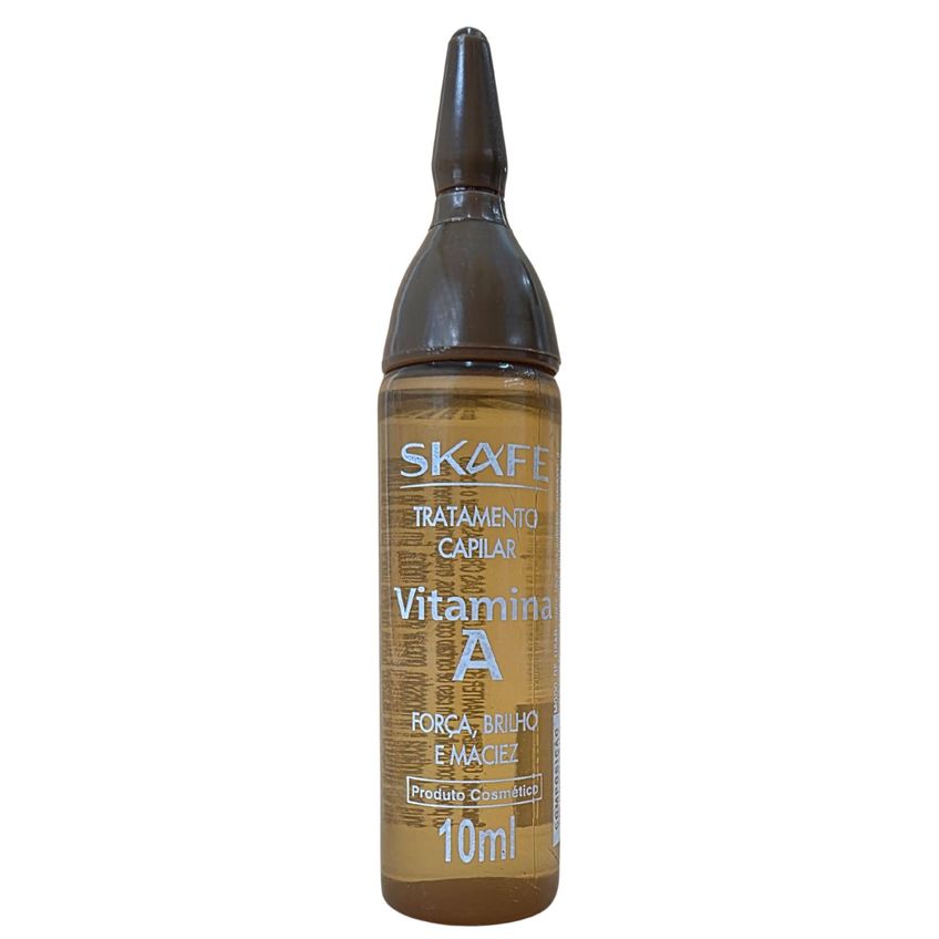 Kit 6 Ampolas De Tratamento Capilar Skafe Vitamina A Força, Brilho E Maciez 10ml Cada - imagem 2