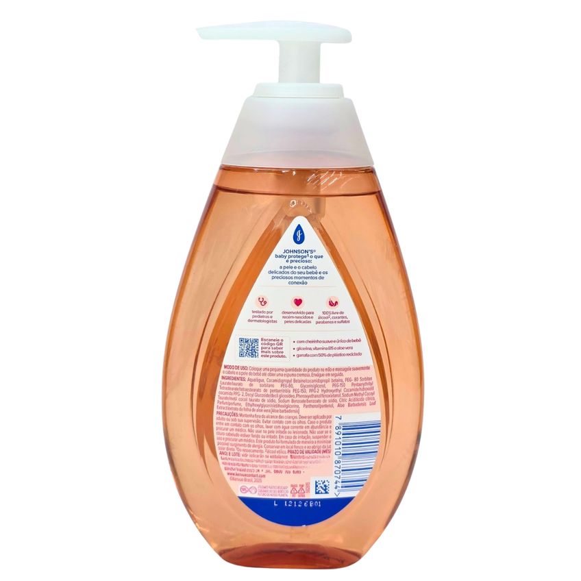 Sabonete Líquido Johnson's Da Cabeça Aos Pés Glicerina E Vitamina B5 Hipoalergênico 400ml - imagem 2