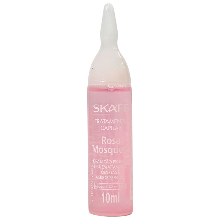 Kit 6 Ampolas De Tratamento Capilar Rosa Mosqueta Skafe 10ml Cada - imagem 2