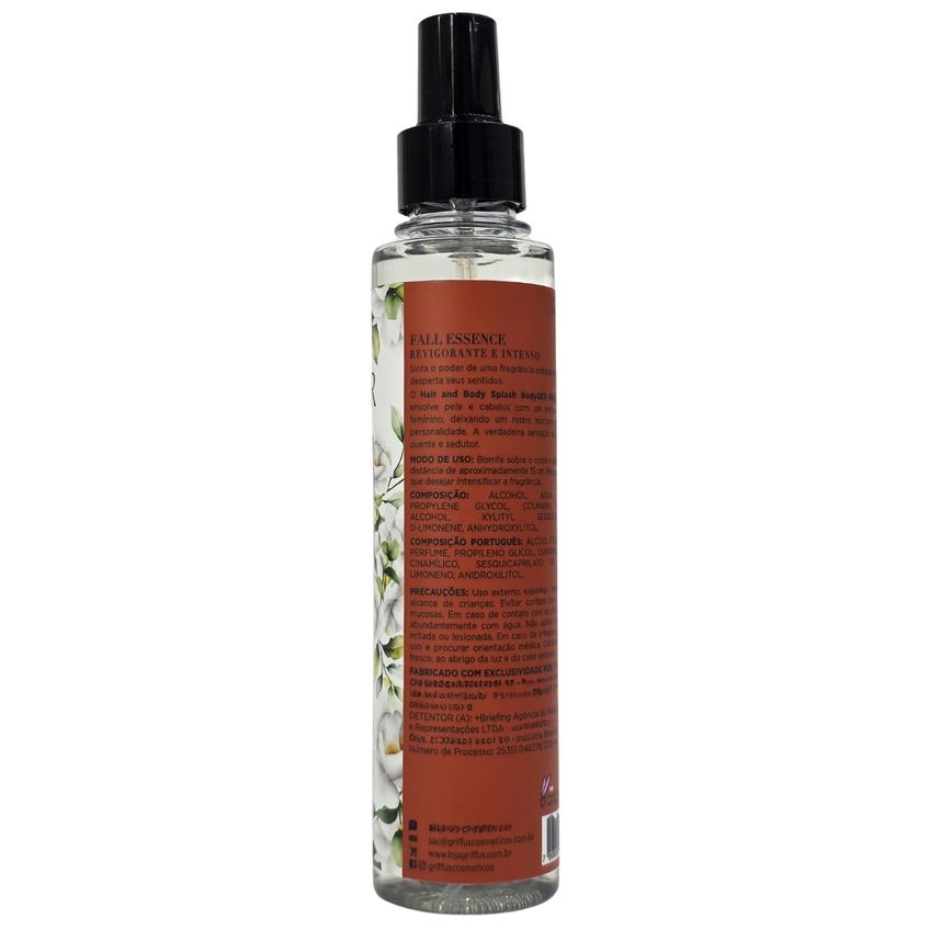 Hair & Body Splash Cabelo E Corpo Fall Essence Vegano Qér Griffus 200ml - imagem 2