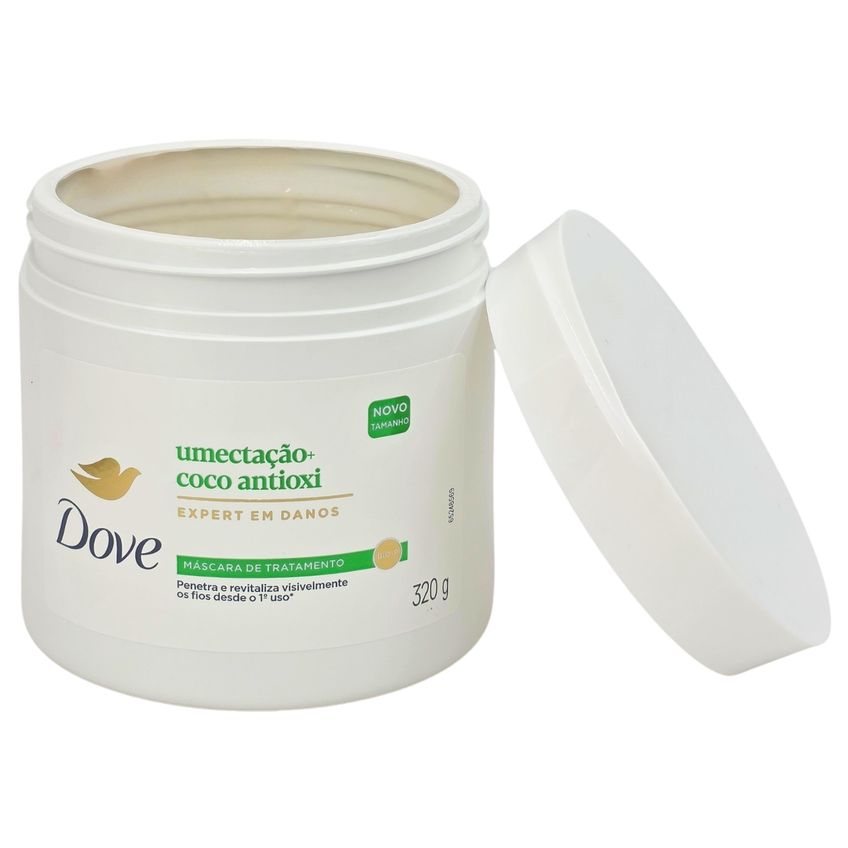 Máscara de Tratamento Capilar Dove Umectação + Coco Antioxi 320g - imagem 3