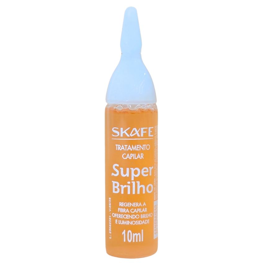 Kit 6 Ampolas De Tratamento Capilar Super Brilho Skafe 10ml Cada - imagem 2