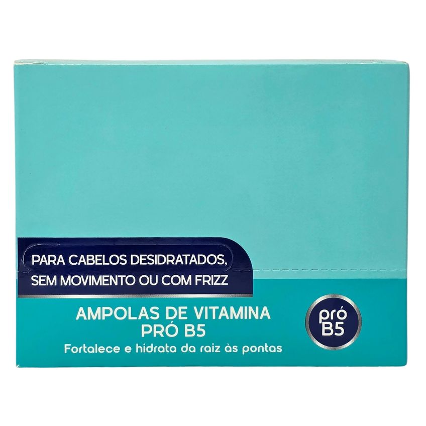 Kit 24 Ampolas De Tratamento Capilar Vitamina Pró B5 Skafe 10ml Cada - imagem 3
