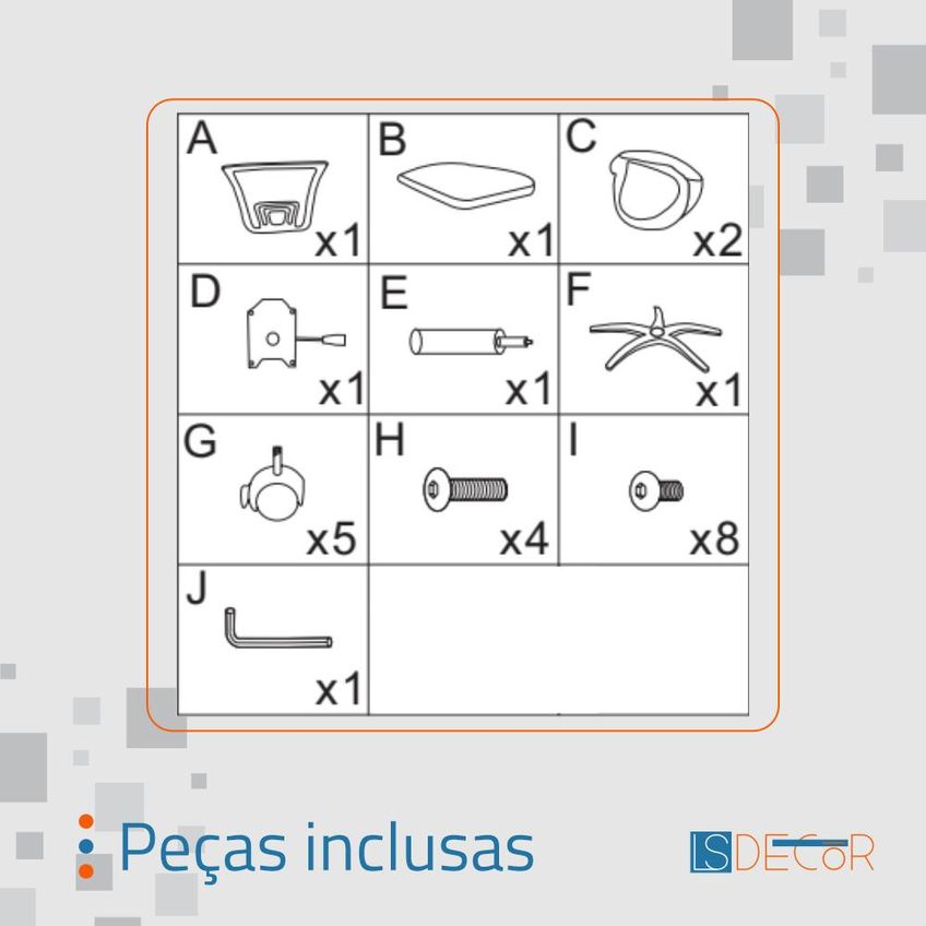 Kit 10 Cadeira Giratória Diretor Clássica - imagem 5