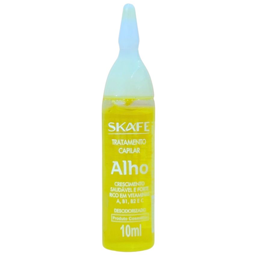 Kit 6 Ampolas De Tratamento Capilar Alho Skafe 10ml Cada - imagem 2