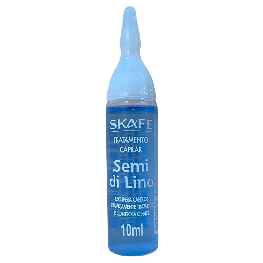 Kit 6 Ampolas De Tratamento Capilar Skafe Semi Di Lino 10ml Cada - imagem 2