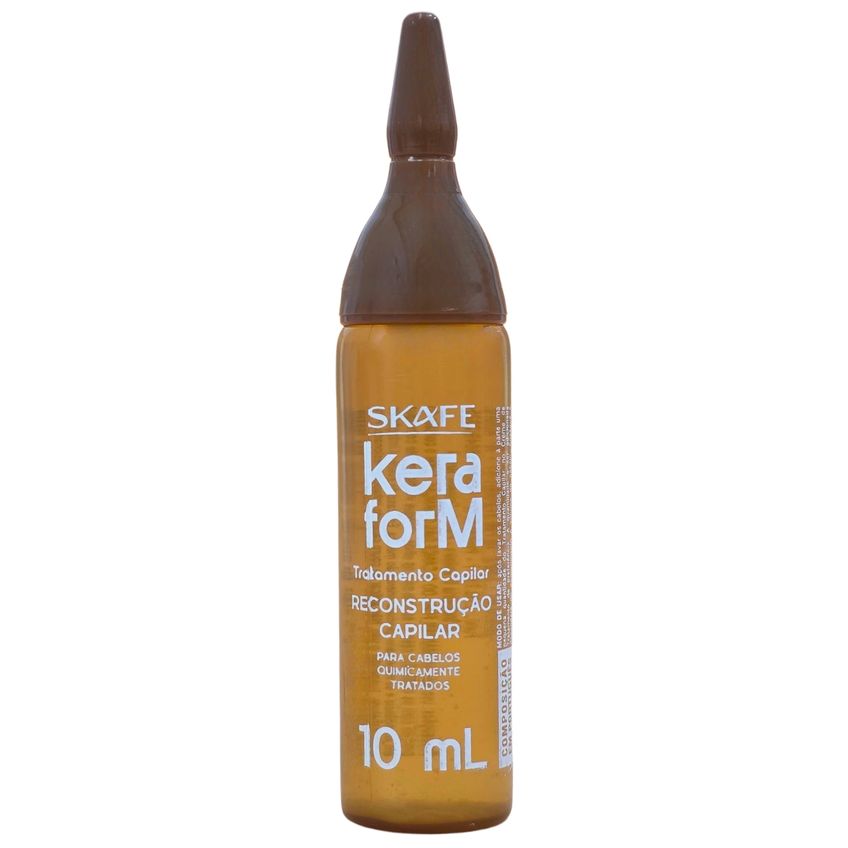 Kit 6 Ampolas De Tratamento Capilar Reconstrução Keraform Skafe 10ml - imagem 2