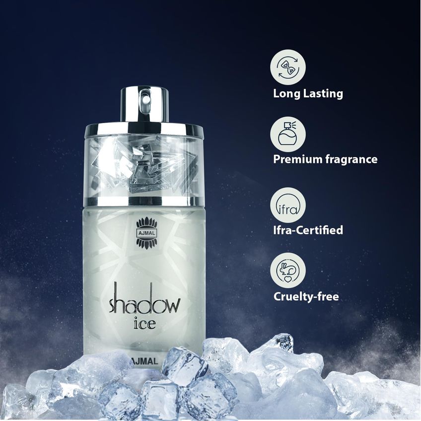 Perfume Ajmal Shadow Ice Edp 75 Ml Para Homens E Mulheres - imagem 4