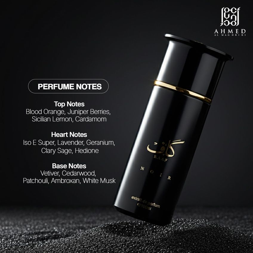 Perfume Ahmed Al Maghribi Kaaf Noir 100 Ml Unissex - imagem 3