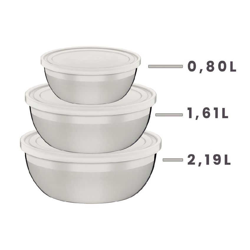Jogo Potes Inox Freezinox Com 3 Peças - 64220160 - Tramontina Tramontina - imagem 2