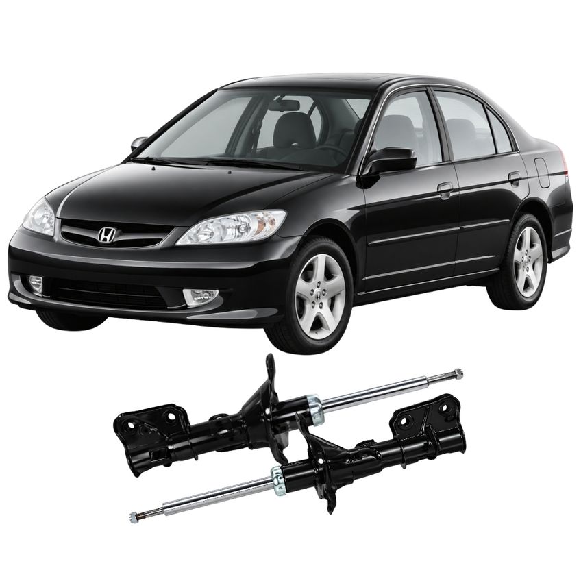 Par Amortecedor Dianteiro Civic G7 2001 2002-2006 Haste 22mm - imagem 5