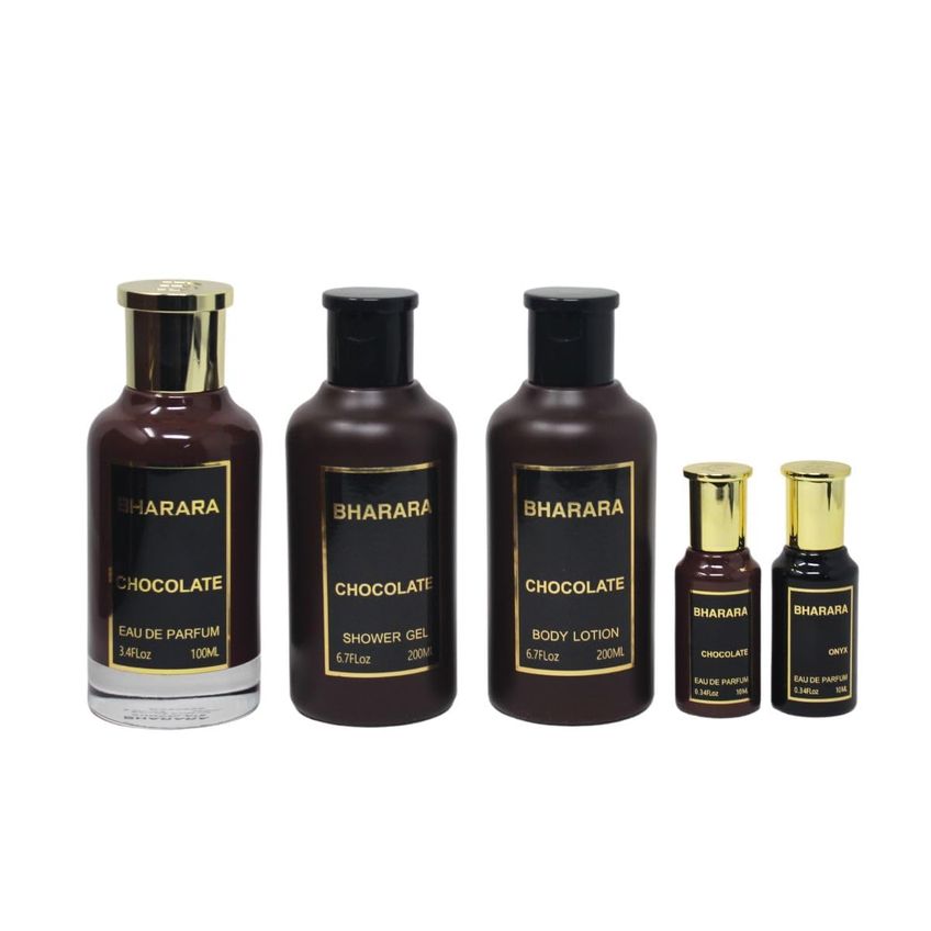 Conjunto De Presentes Bharara Chocolate Bath & Body Eau De Parfum, 5 Unidades - imagem 2