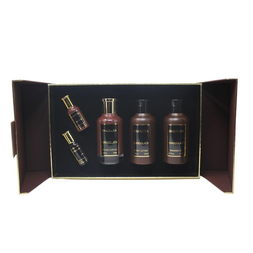 Conjunto De Presentes Bharara Chocolate Bath & Body Eau De Parfum, 5 Unidades - imagem 4