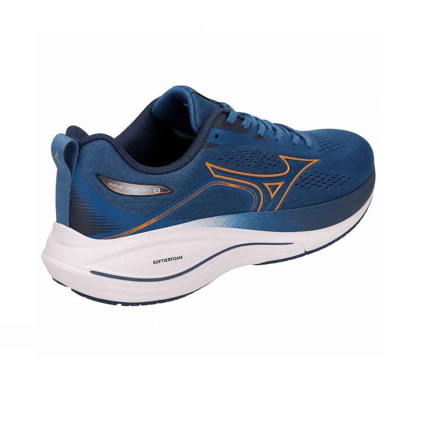 Tênis Mizuno Wave Vitality 8 Marinho/Laranja 43 - imagem 3