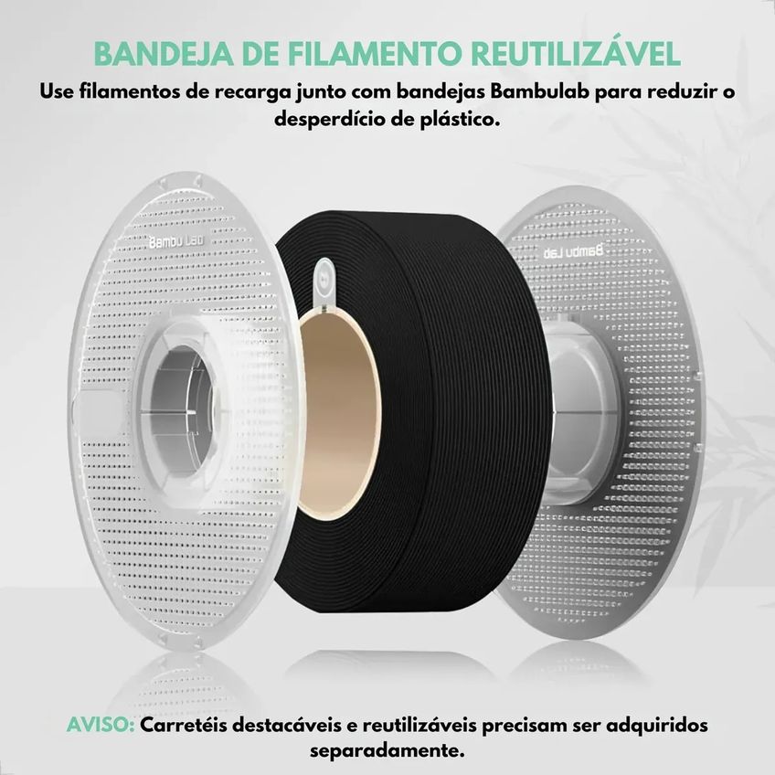 Filamento PLA Lite Bambu Lab Refil Sem Carretel Azul 1 Kg - imagem 5