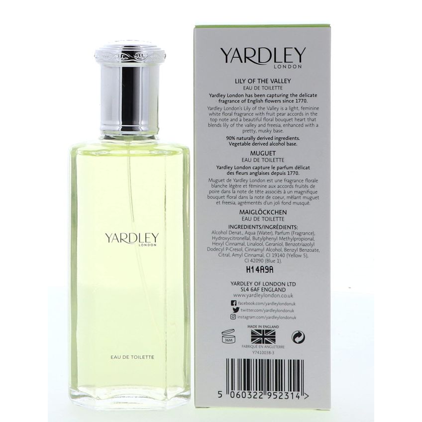 Spray EDT Yardley Lírio-do-vale 125ml - imagem 3