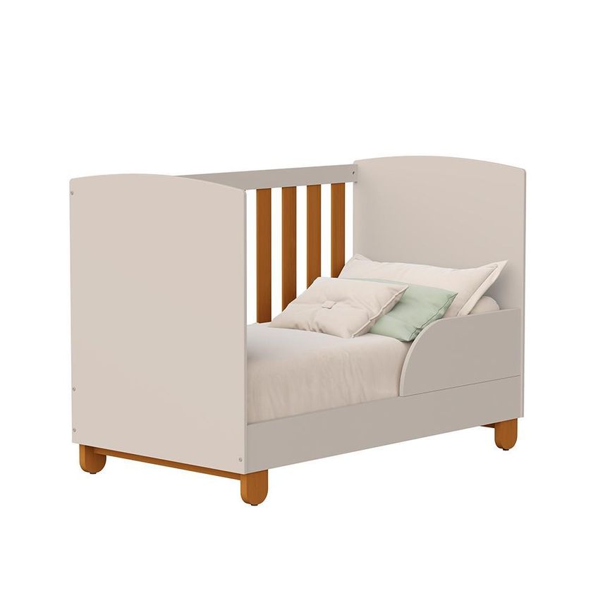 Berço Mini Cama Apolo Areia Fosco/Savana Com Colchão Physical - Reller Móveis - imagem 3