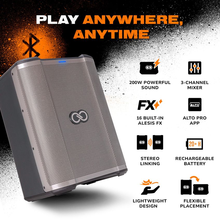 Alto-falante PA Portátil Sheeran Special Edition Busker 200W - imagem 3