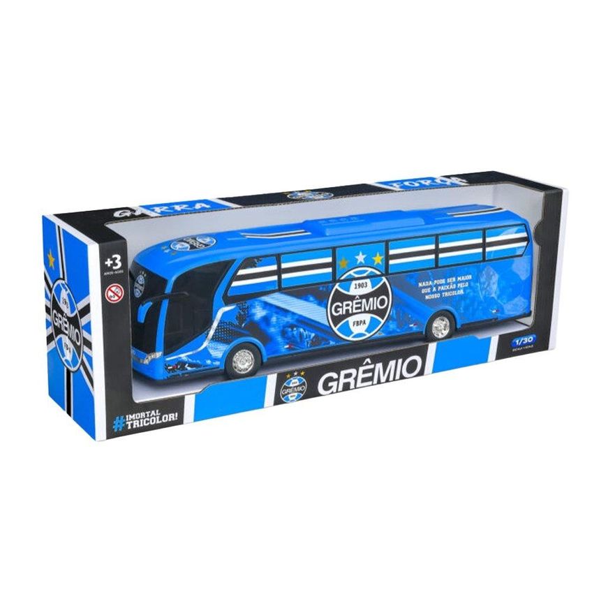 Ônibus De Brinquedo Miniatura Grêmio Fbpa Usual - imagem 4