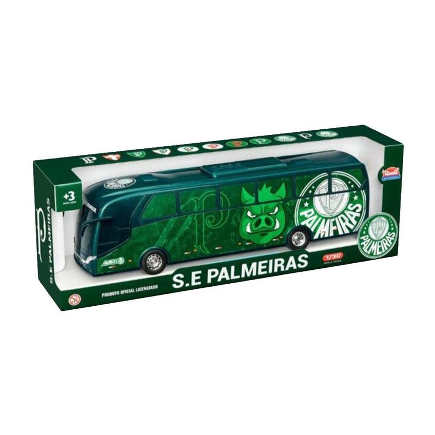 Ônibus De Brinquedo Usual Miniatura Palmeiras - imagem 5