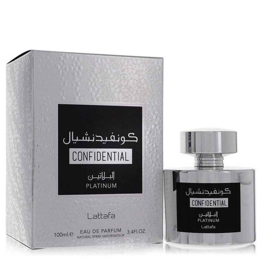 Perfume Masculino Lattafa Confidential Platinum 100 Ml Eau De Parfum - imagem 2