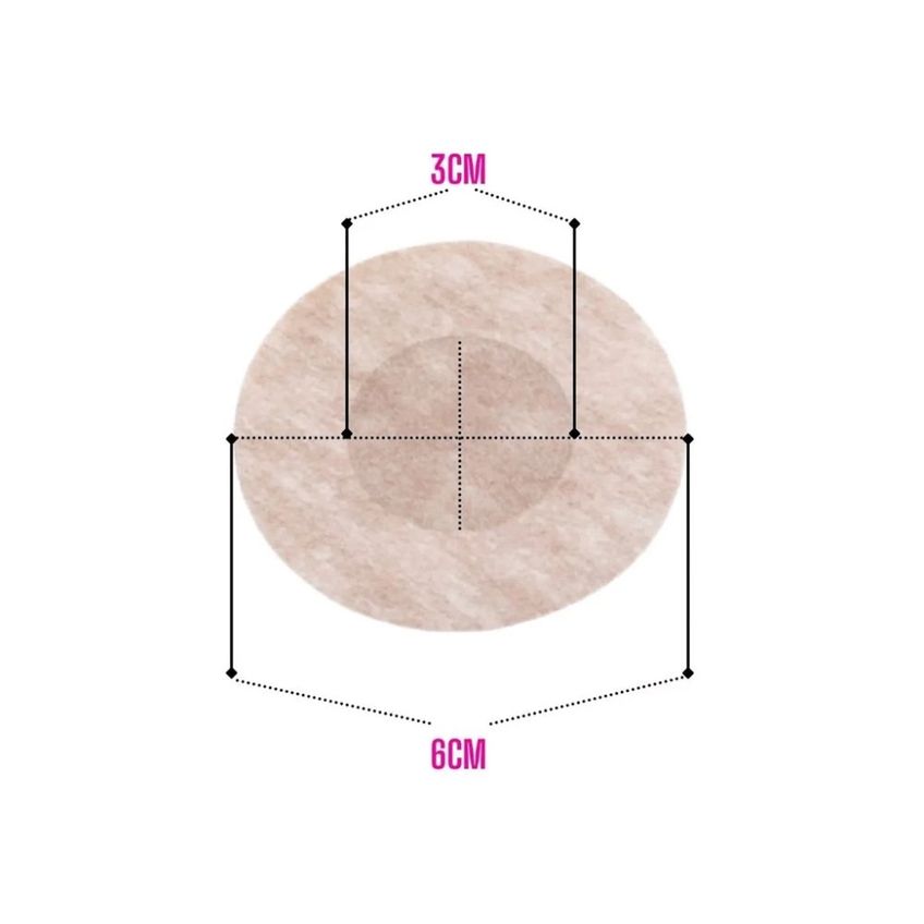 Kit Sutiã Adesivo Fita Levanta Seios Boob Tape 5m + 10 Protetores Tapa Mamilo - imagem 3