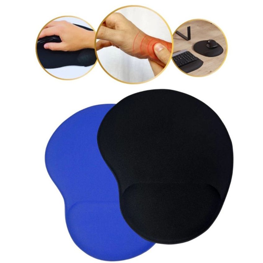 Mouse Pad Ergonômico Com Apoio Em Gel Para Pulso Ideal Para Escritório E Home Office - imagem 2