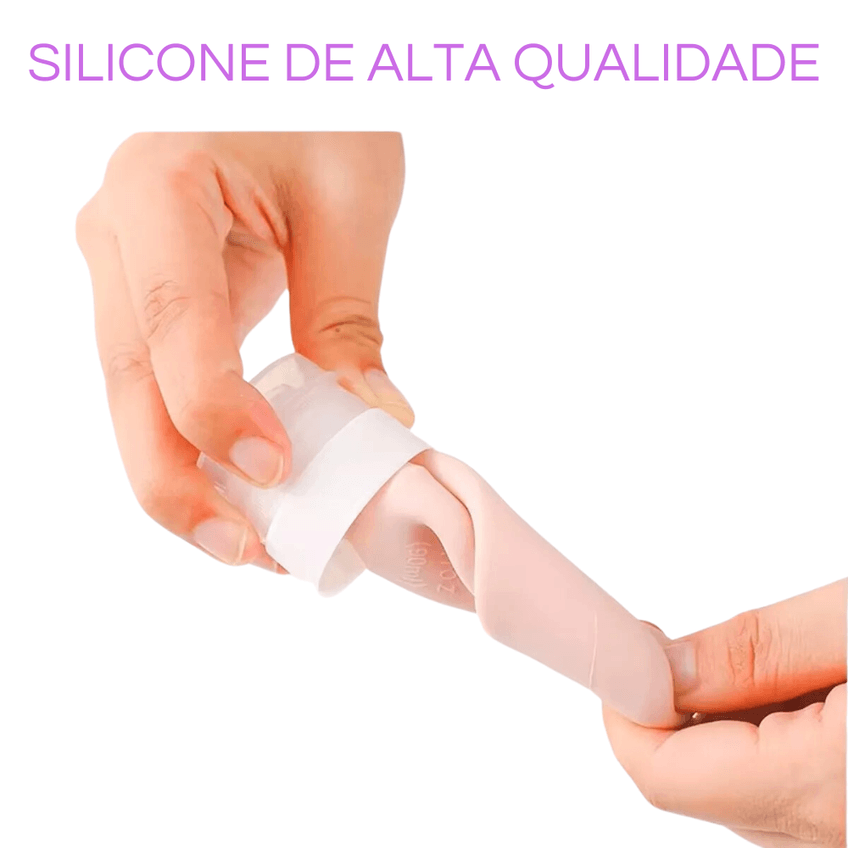 Kit Viagem Com 4 Frascos De Silicone Para Shampoo E Condicionador 90ml - imagem 3