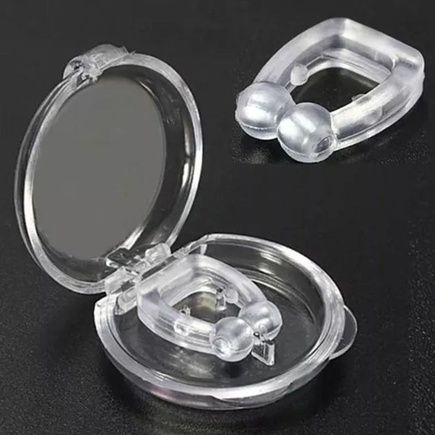 Kit Anti Ronco Com Máscara Ajustável E 2 Clips Nasais Magnéticos - imagem 3