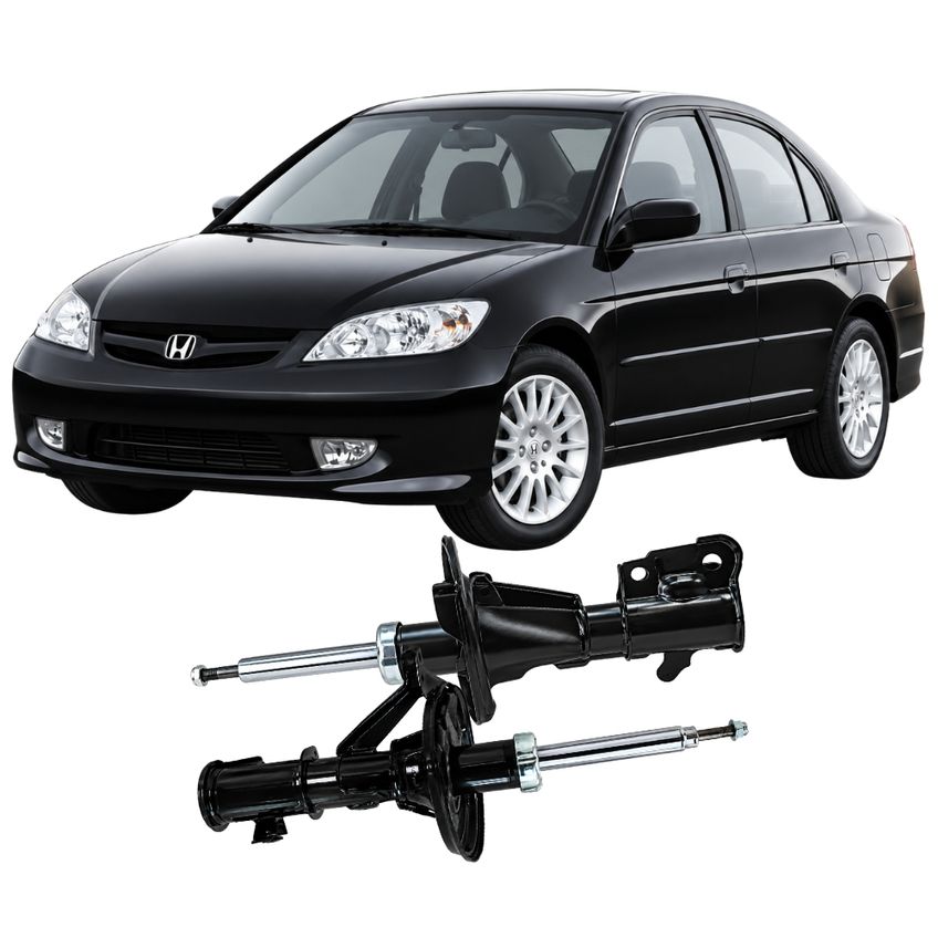 Par Amortecedor Dianteiro Civic G7 2001 2002-2006 Haste 25mm - imagem 5
