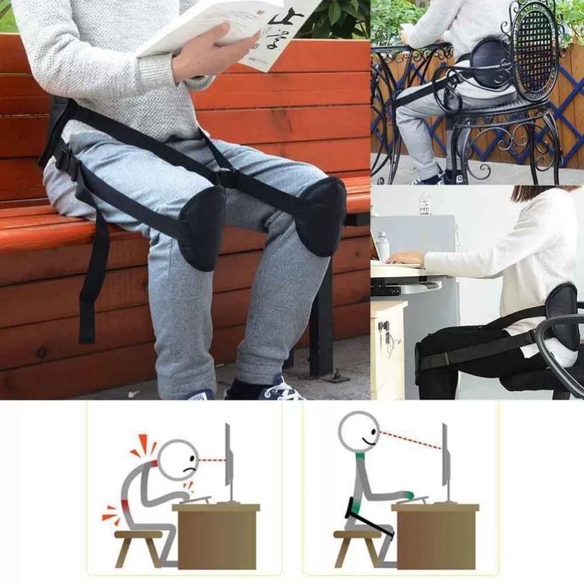 Corretor Postural Ergonômico Ajustável Para Cadeira De Escritório E Home Office - imagem 3