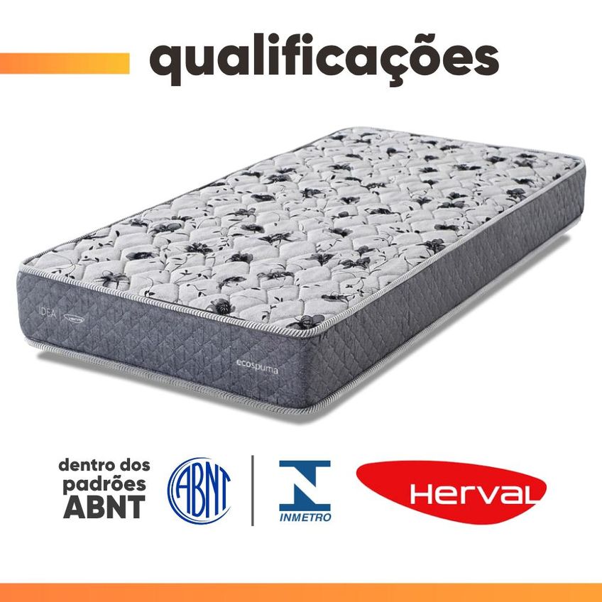 Colchão Solteiro Double Face AG65 Eclipse 88x188x20cm Herval - Suporta Até 150kg Por Pessoa - imagem 5