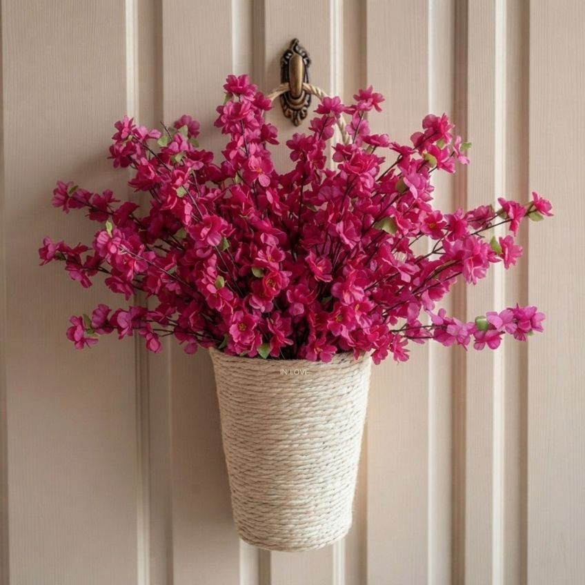 Kit 5 Hastes Cerejeira Artificial 125cm Para Vasos Grandes E Decoração - imagem 5