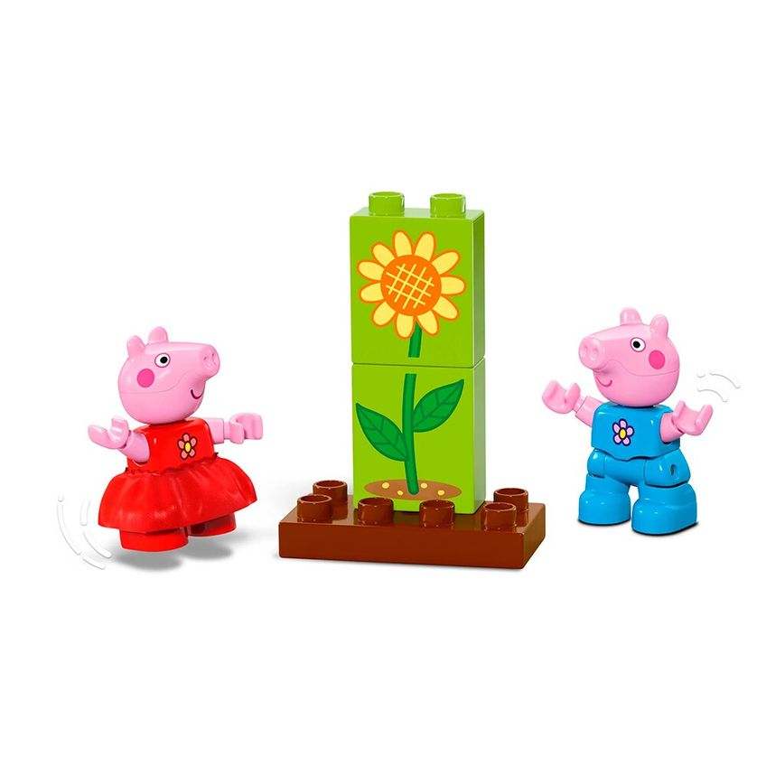 Bloco De Montar - Duplo - Jardim E Casa Na Arvore Da Peppa Pig - 20 Pecas - Lego - imagem 2