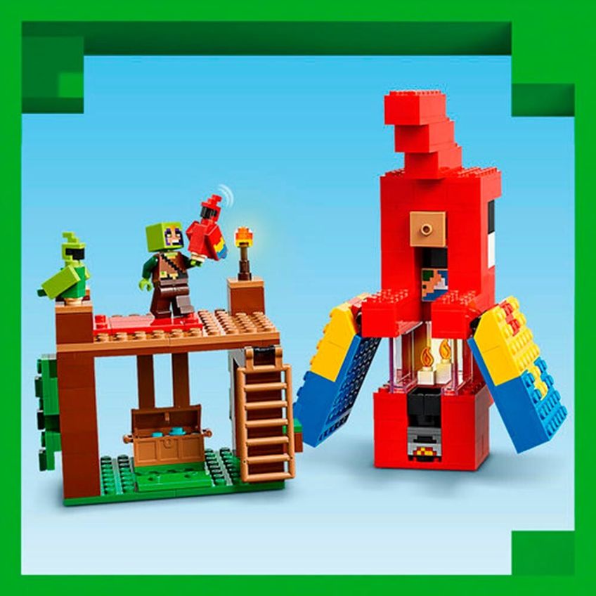 Bloco De Montar - Minecraft - As Casas Dos Papagaios - 535 Pecas - Lego - imagem 2