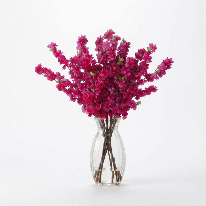 Kit 2 Cerejeiras Artificiais 125cm Flores Decorativas Para Vasos - imagem 3