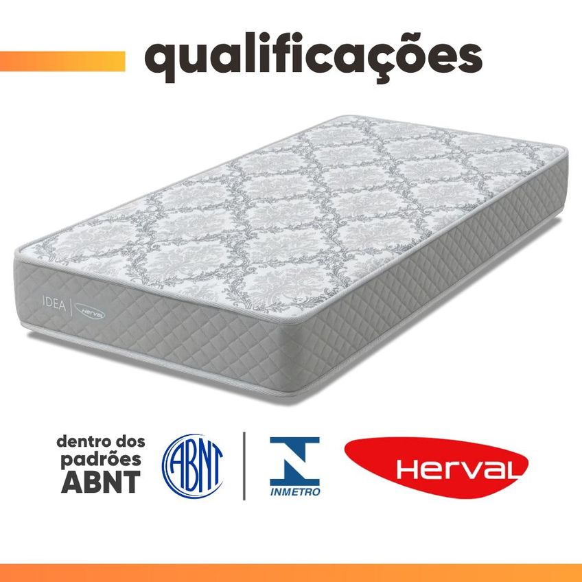 Colchão Solteiro Double Face 100% D33 Edén 88x188x17cm Herval - Suporta Até 100kg - imagem 5