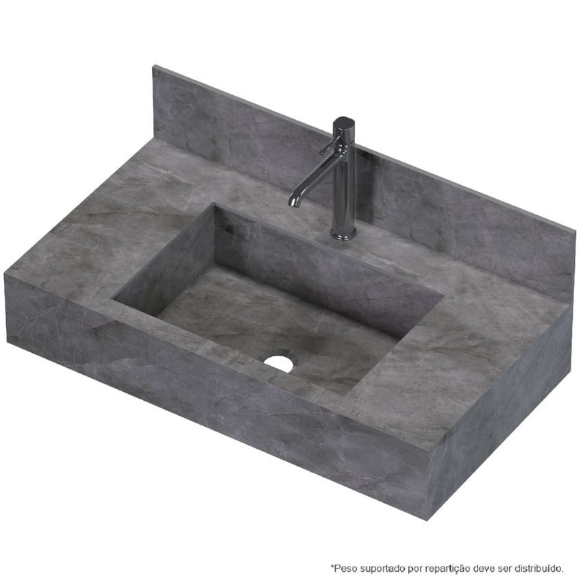 Bancada Porcelanato 83cm Napoles Cinza P103267 Cozimax Cozimax - imagem 4