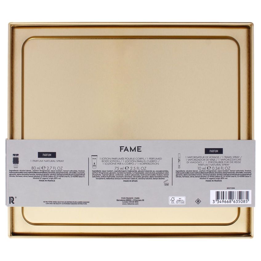 Kit De Perfume Paco Rabanne 2,7 oz + 0,34 oz + 2,5 oz - imagem 4