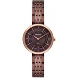 Relogio Feminino Marrom Orient Caixa Rose Analógico Original